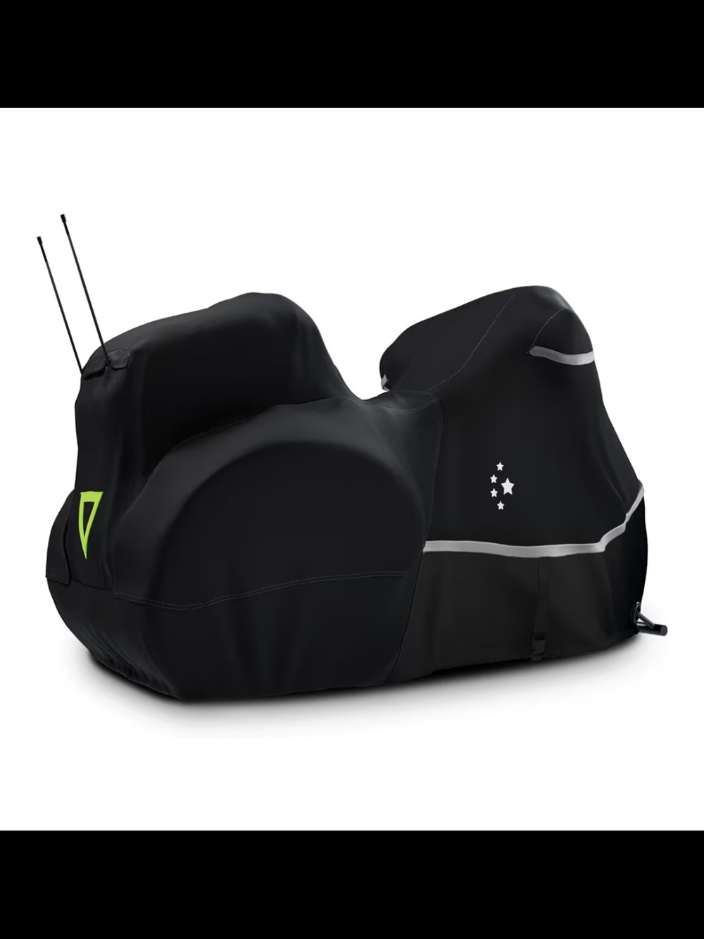 Motorcycle Protective Cover with Side+Top Box Heavy 420D Waterproof Black New